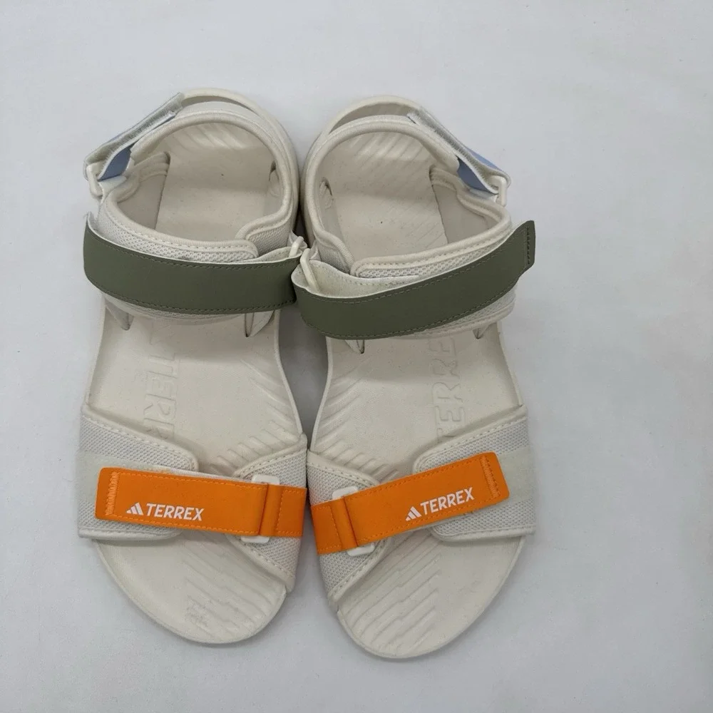 adidas Terrex Hydroterra Sandals Men's 9 Off White Beige Water Hiking JR8410